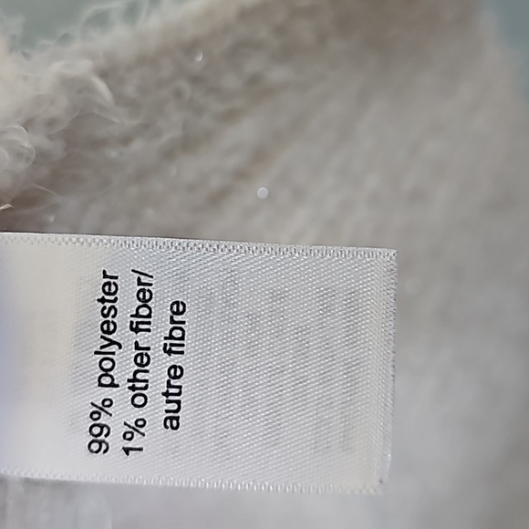 Maurices Preppy white and silver thread cableknit fuzzy sweater XL - Picture 5 of 7